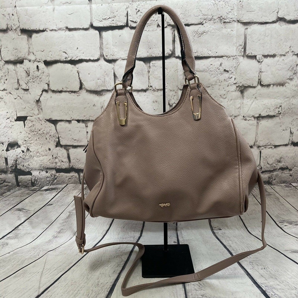 Mathew +‎ Julian Satchel with Top Zipper Crossbody Strap Blush Pink Flawed